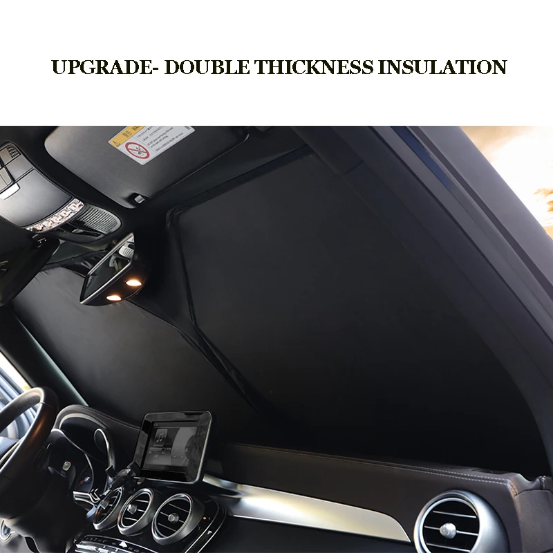 Car Special Front Windshield Sunshade Double Insulation Custom Made Fit For Volkswagen Passat B6/B8-Variant T-Roc CC Caddy Atlas view 4