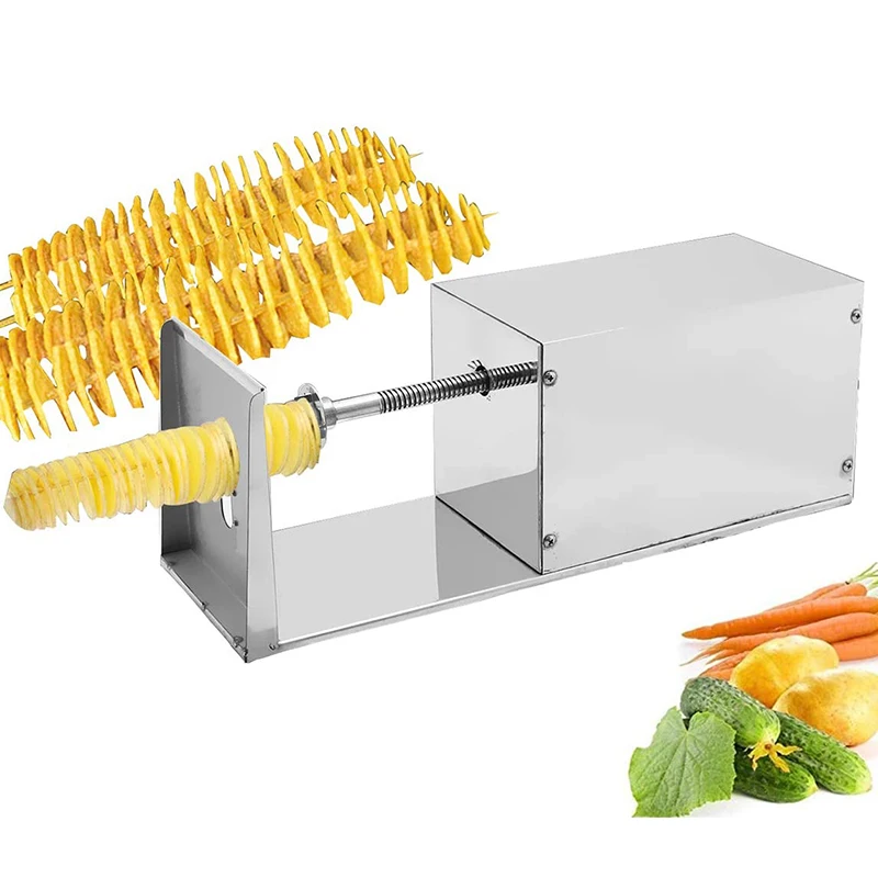 Electric Twisted Spiral Potato Slicer Commercial Stainless Steel Tornado Potato Cutter Machine Vegetable Potato Tower Machine