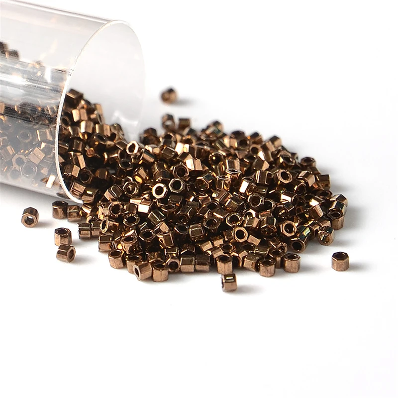 10g Japan Miyuki Delica Perlen 11/0 Metallic Farbe 1,6mm 2Cut Glas Seed Perlen für Hand DIY Schmuck Machen – Detail 4