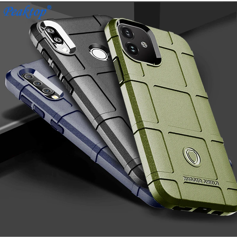 Army Green Armor Case For Xiaomi Poco M3 X3 NFC Mi 8 9 10 Pro Mi 9T 10T Lite Mi9T Mi9 T SE Mi10T Mi10 A2 A3 Rugged Cover