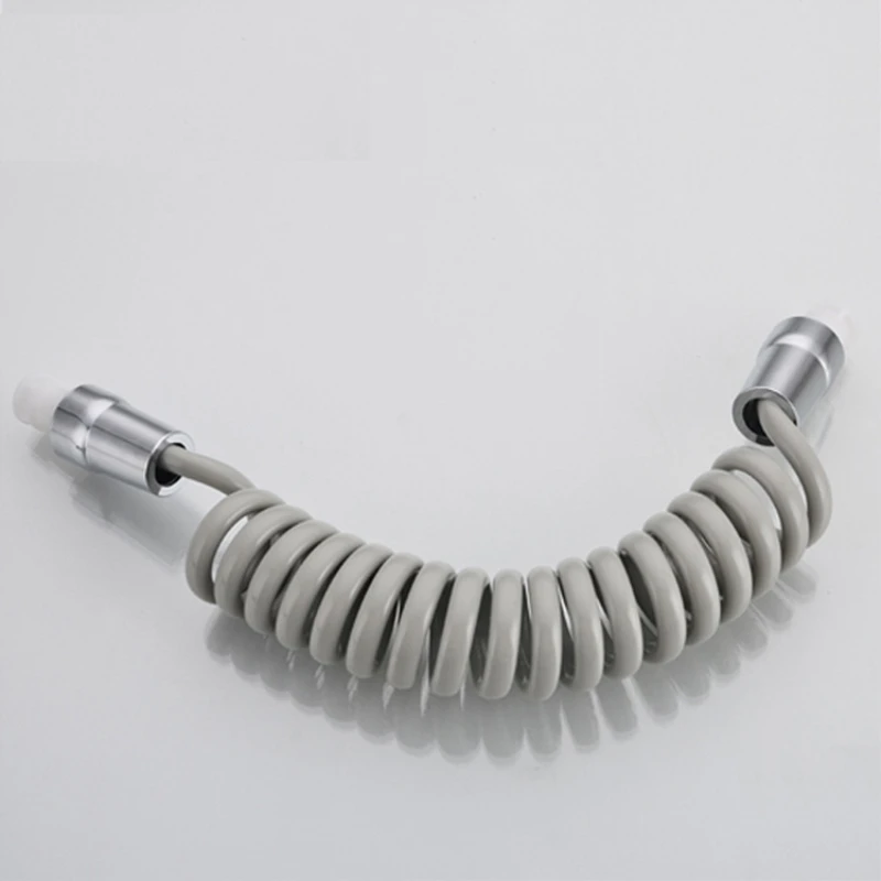 150cm Spring Flexible Shower Hose ABS Tube for Water Plumbing Toilet Bidet Sprayer Gun - Bathroom Accessory