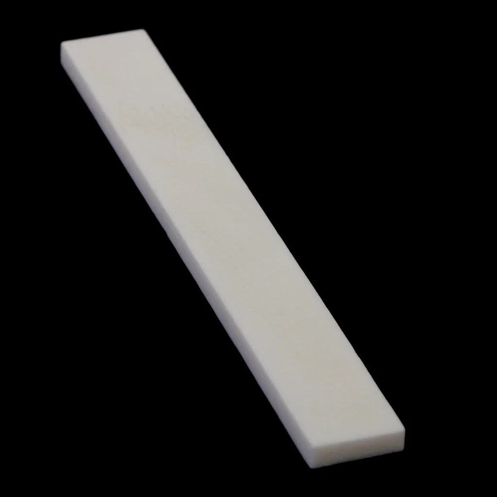 3x Cattle Bone Saddle Blanks 80mm For Handmade Guitar Supply Accessory