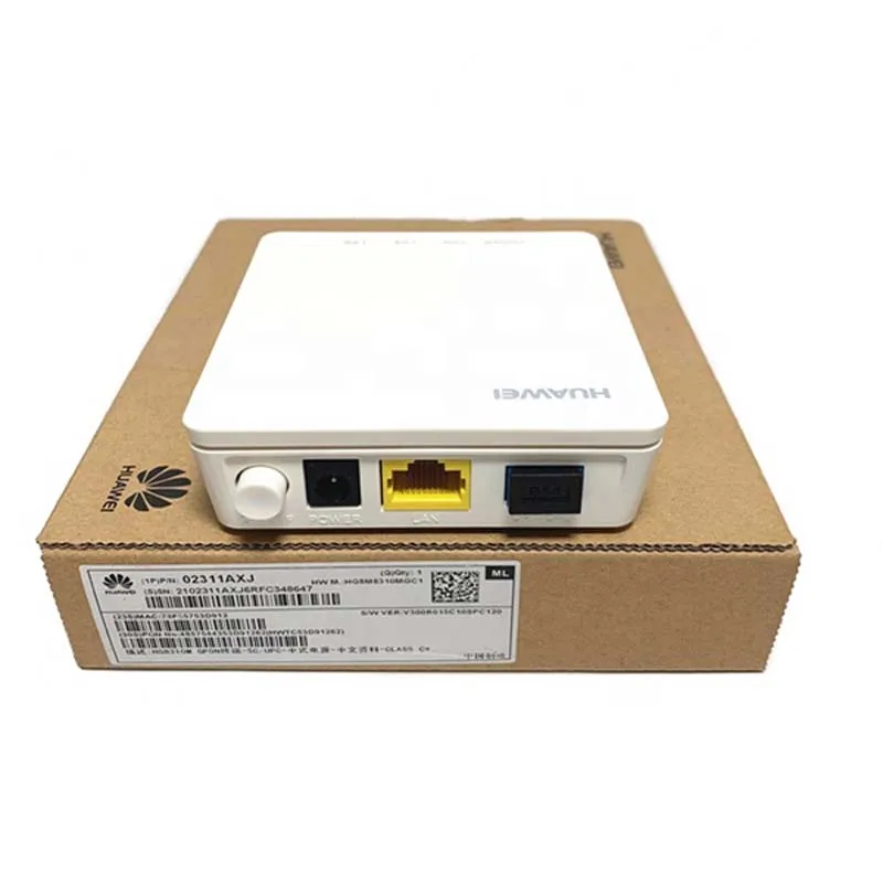 HG8310M 1GE GPON ONU ONT wtih Glass C+ modem network router English version