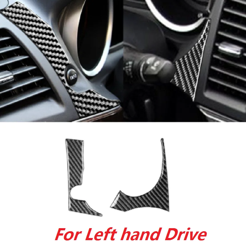 For Mitsubishi Lancer EVO X MR 2008-2015 Interior Both Side of Speedometer Carbon Sticker INFO Button Frame Trim Car Accessories