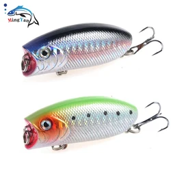 1pcs Fishing Lures 5.5cm/10.4g Topwater Popper Bait 5 Color Hard Bait Artificial Wobblers Minnow Plastic Fishing Tackle