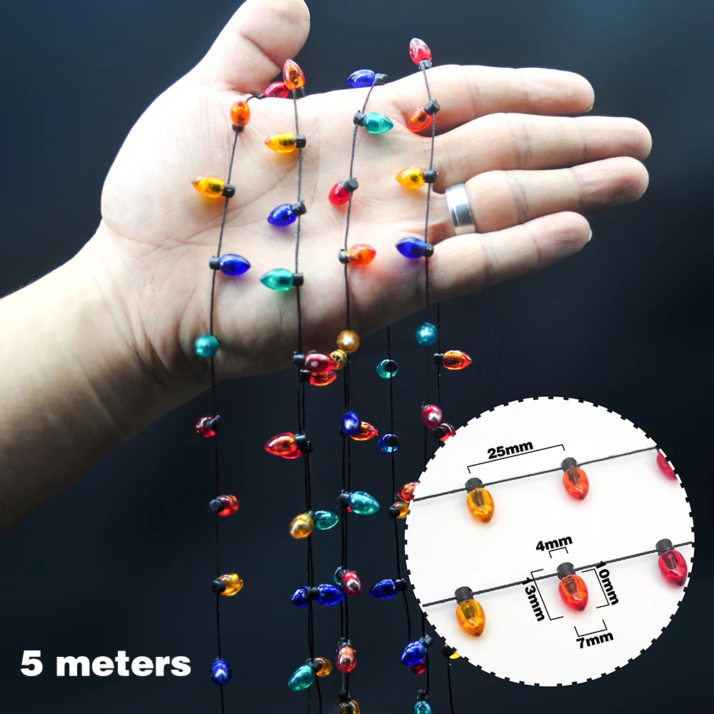 5M HEIßER Weihnachten Baum Dekoration Farbe Birne Girlande Hängenden Licht String DIY Hochzeit Party Weihnachten Home Neue Jahr Dekoration navidad – Detail 2
