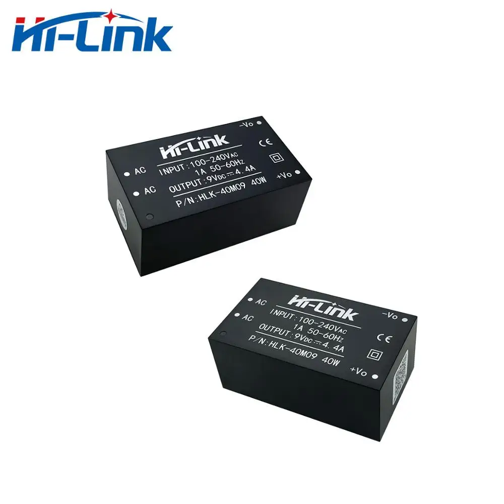 

CE/ROHS GaN Hi-Link HLK-40M09 85-264V to 9V 4.4A current trnsformer for AC DC converter circuit 5pcs/lot Free Ship