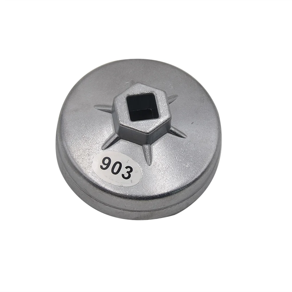 Mercedes Benz için yedek 74mm 14 flüt alüminyum yağ filtresi anahtarı soket Remover aracı araba aksesuarları