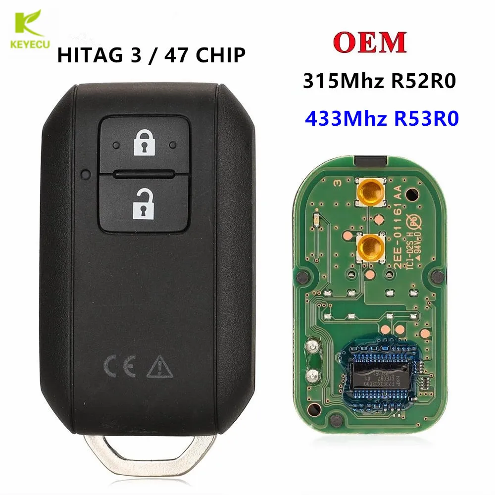 KEYECU Original keyless 2btns Smart Card 315/433MHz ID47 37172M55R40 For Suzuki Ertiga 2018 2019 2020 Vitara Wagon R SWIFT 2017