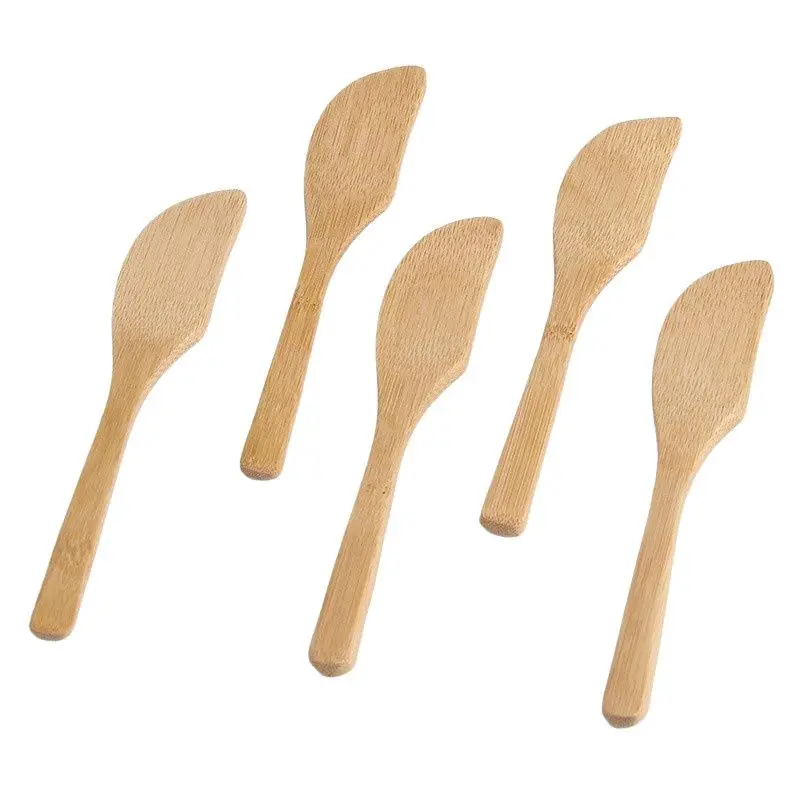 5 Pieces Bamboo Butter Spreader Spread Butter Kitchen accessories cake tools Cutter Knife Board Kitchen baking accessories
