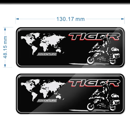 Imagen 2 del producto Para Triumph TIGER 800 900 1200 1050 pegatinas tipo almohadilla de depósito maletero fundas de equipaje Protector de aventura carenado parabrisas guardamanos
