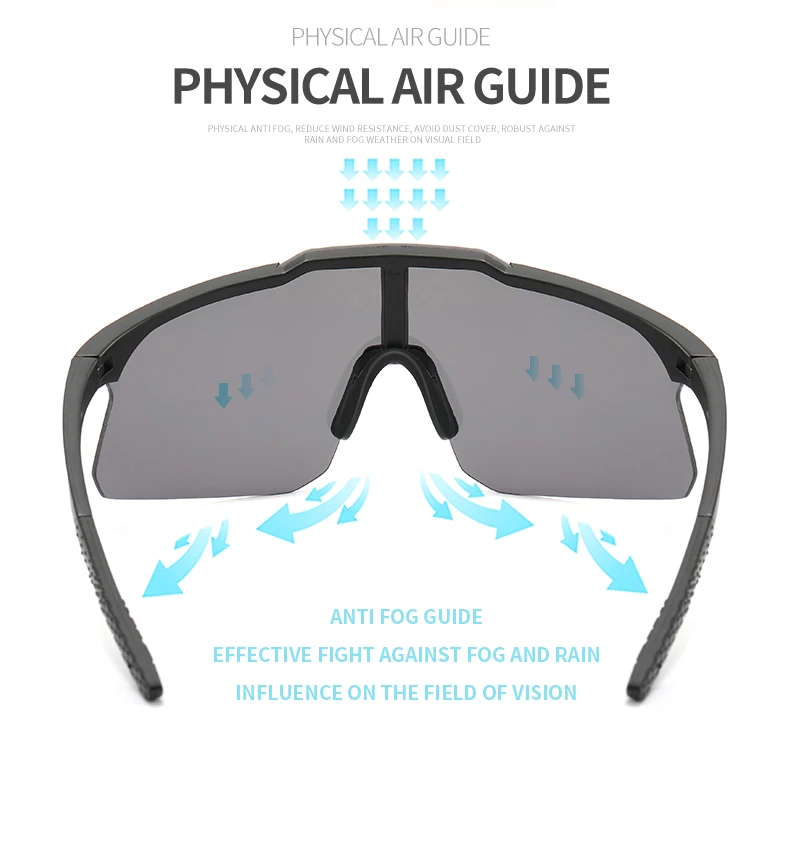 Gafas de sol UV400 para deportes al aire libre, lentes de sol para bicicleta de montaña y carretera, antiultravioleta, para hombre y mujer