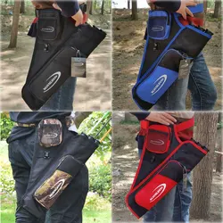 Archery Quiver Bag 4 colour Adjustable Belt 3 tubes Arrow Quiver Arrows for bow Hunting Accessories