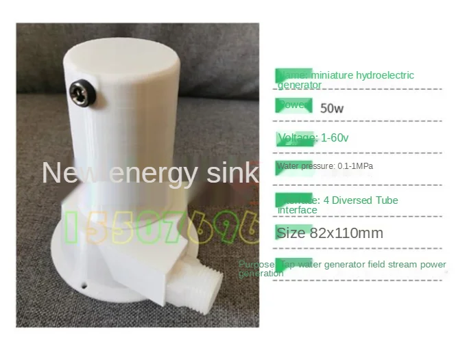 Miniaturowe pole hydroelektryczne turbina hydroelektryczna generator gospodarstwa domowego przenośny typ uderzenia magnes trwały bezszczotkowy