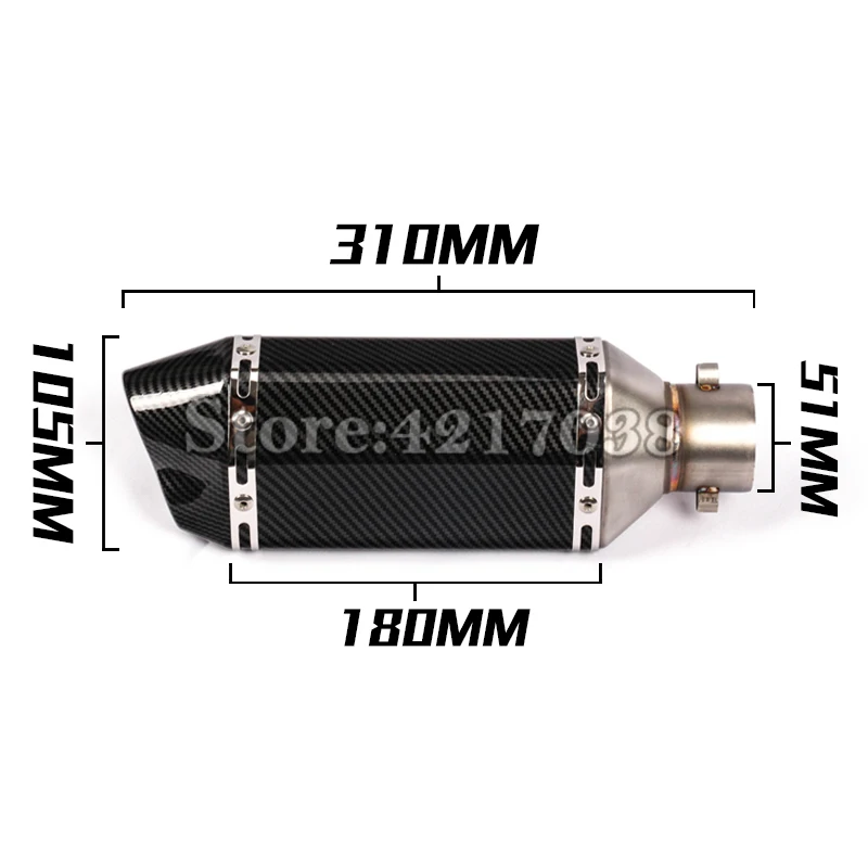 Sistema completo duplo buraco de escape da motocicleta moto modificado silenciador 51mm frente tubo ligação do meio para honda msx125 msx 125