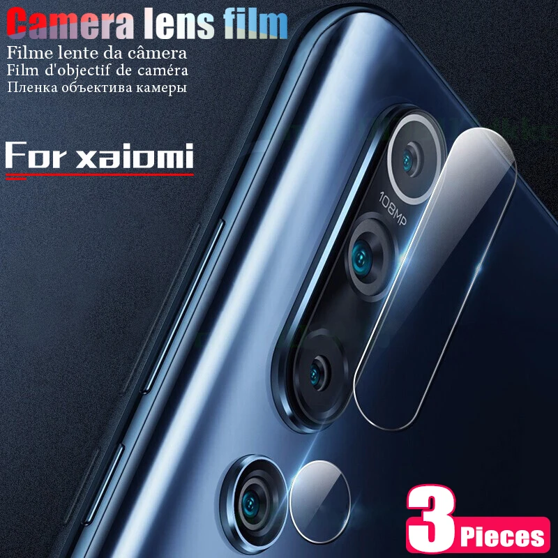 3Pcs Camera Len pellicola protettiva in vetro temperato per Xiaomi Mi 10 Pro Note 10 Pro Lite pellicola salvaschermo per obiettivo