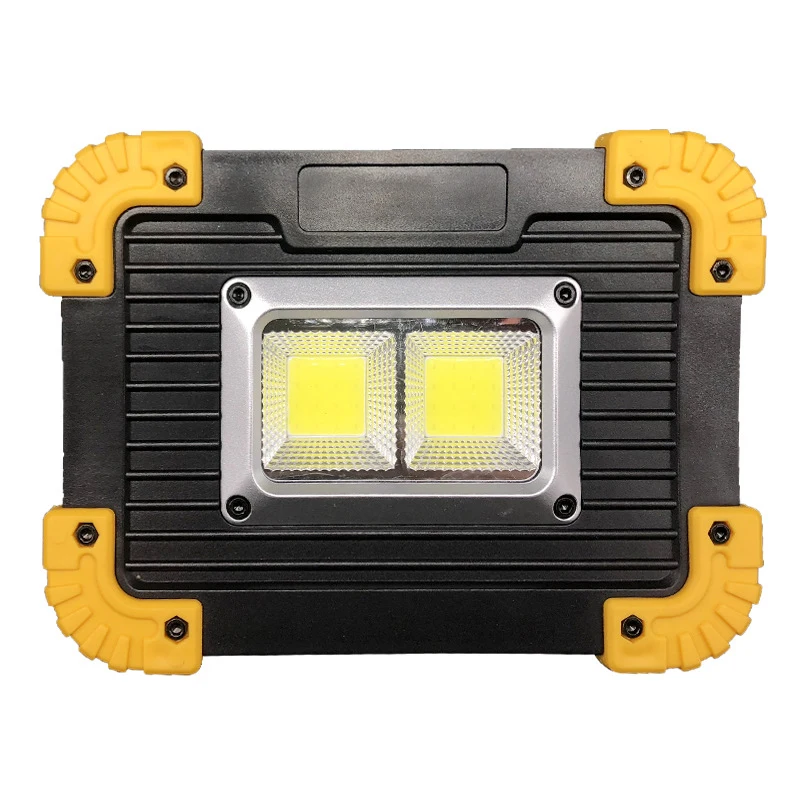 

20pcs 20W COB LED Floodlight Rechargeable Work Light Emergency lamp Torch Camping Tent Lantern USB Charging Portable Searchlight