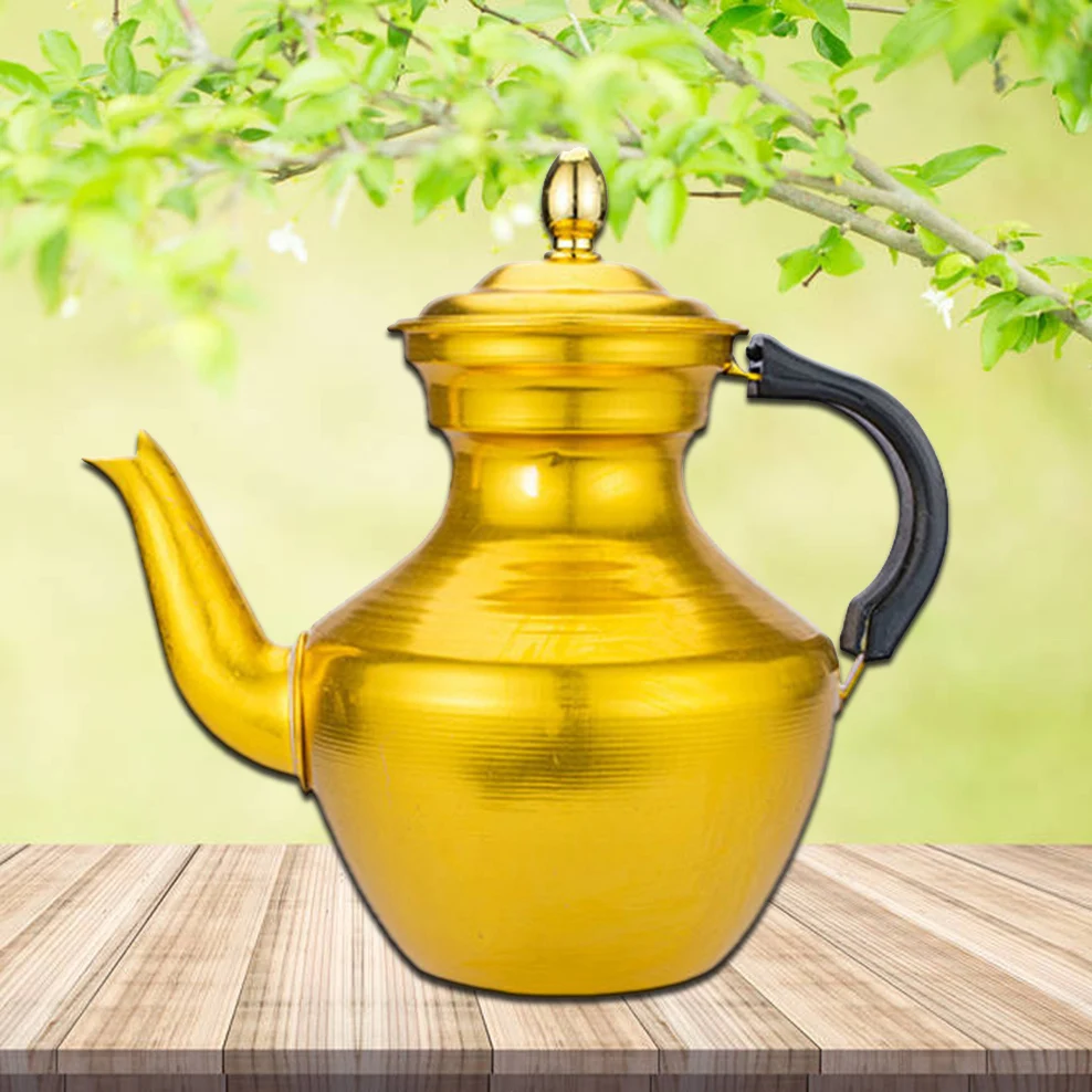 ENERGE SPRING 2.5L Tibetan Milk Teapot Ethnic Old-Fashioned Butter Teapot Large Capacity Aluminum Kettle For Kitchen Tea Pot