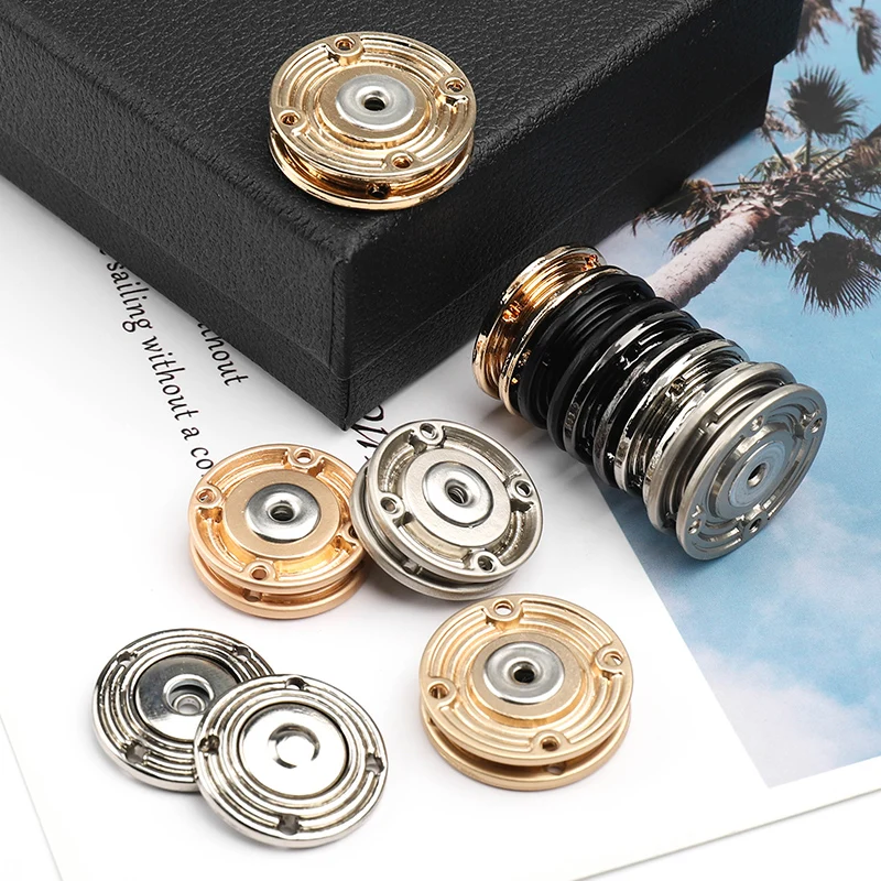 5 Pcs 23/25mm Magnetic Snaps Purse handbag Clasp Quality Metal Button DIY Bag Craft