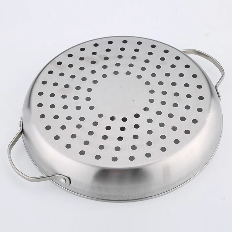 สแตนเลสสตีลเบียร์แนวตั้งไก่ย่าง BBQ Grill Rack Stand ย่างผู้ถือตะกร้าบาร์บีคิวผักย่าง Pan