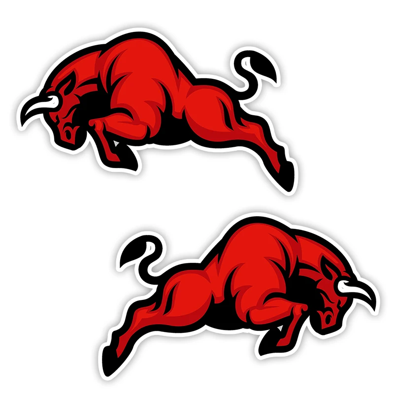 S52420# Angry Spanish Bull Sticker Personality Stickers Vinyl Decal Waterproof Car Sticker on Motorcycle Laptop