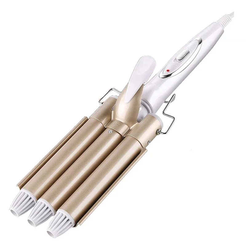 Triple Barrel Thermal Insulation Hair Curling Iron Ceramic Waver Hair Styling Tools Wavy Hair Curler Wand  Crimper Tongs Irons