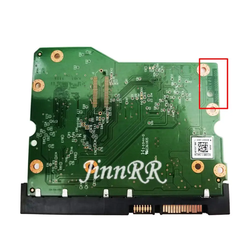 2060-800001-005 WD60EFRX-68L0BN1 6 تيرا بايت NASware القرص الصلب لوحة الدوائر 2060-800001-005
