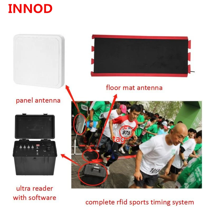 

timing chip race triathlon system complete uhf rfid products reader/antenna/uhf ankle tag &dogbone tag directly ranking system