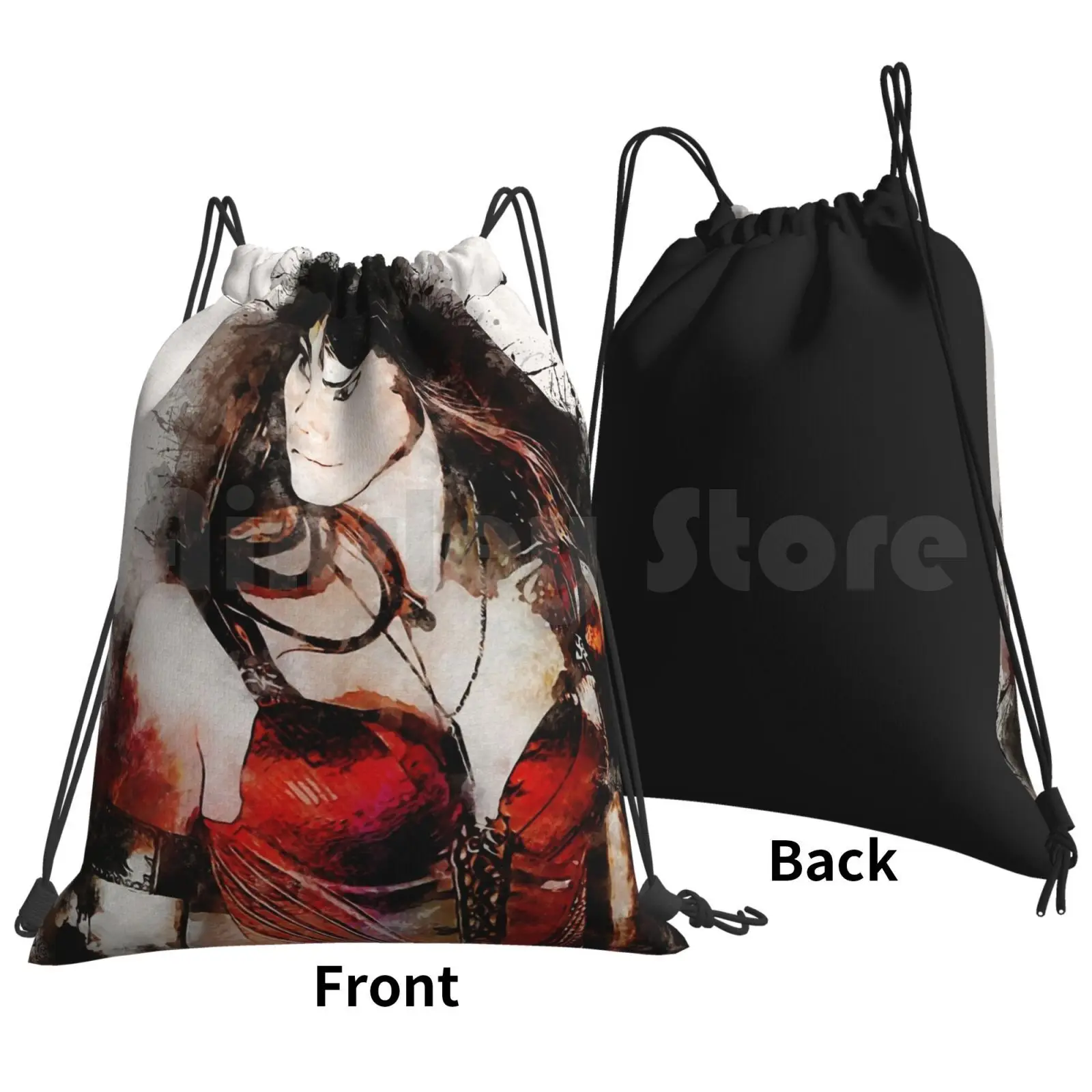 A Tribute To Jennifer Garner Backpack Drawstring Bag Riding Climbing Gym Bag Movies Video Movie Film Films Videos Actor