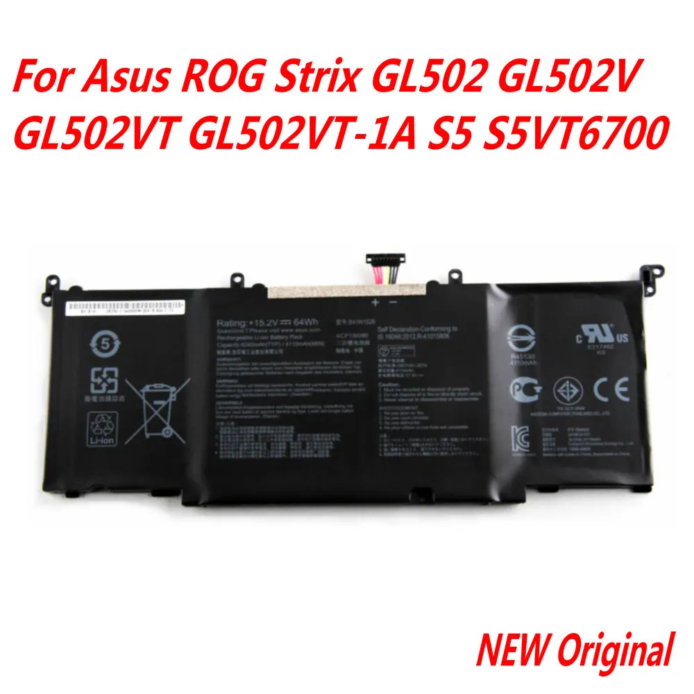 

Original B41N1526 Laptop Battery For Asus ROG Strix GL502 GL502V GL502VT GL502VT-1A GL502VM S5 S5VT6700 GL502VT-BSI7N27