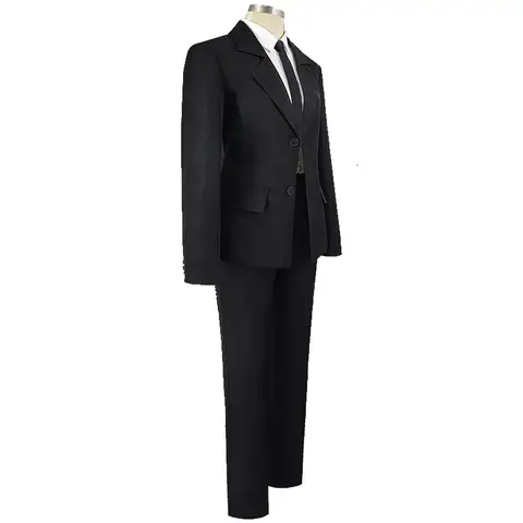 Kobeni Higashiyama Makima Power Denji Aki Cosplay Kostym Svart Outfit Män Kvinnor Devil Hunters Uniform 10 best sales Aki cosplay motorsågsman - №9