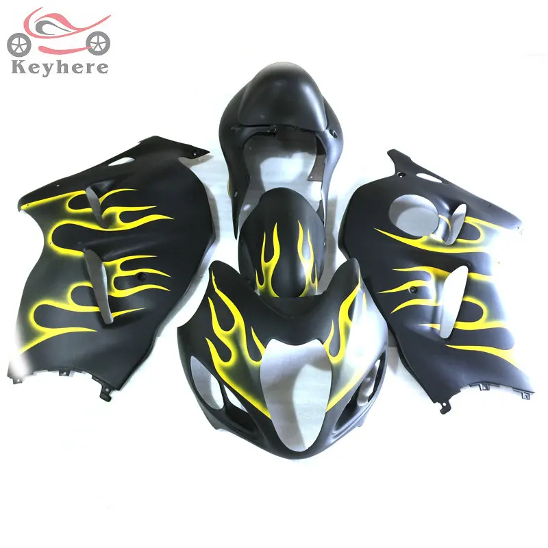 

Brand New fairing kit for Suzuki 1996 1997 1998 1999 2000 2007 GSX 1300R GSXR1300 yellow flames motorcycle fairings parts