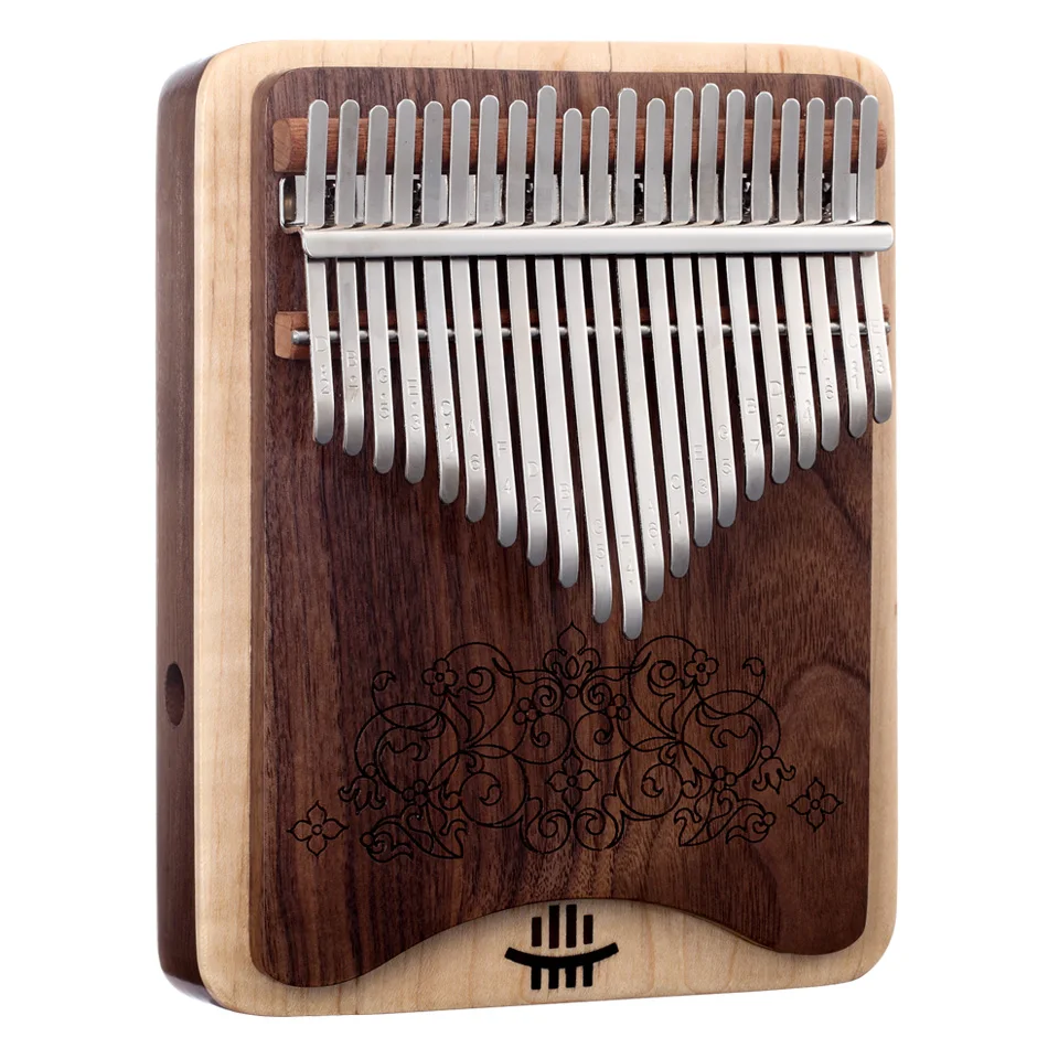 NEW Kalimba 21 Key Black Walnut Thumb Piano  Double-layer side hole  kalimba Musical Instruments Keyboard Instruments