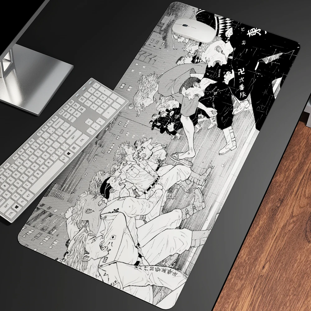 Revengers Anime Tóquio Mouse Pad, HD Impressão, Computador Gamer, Bloqueio Borda, Mousepad, Teclado do PC, Mats para csgo, XXL