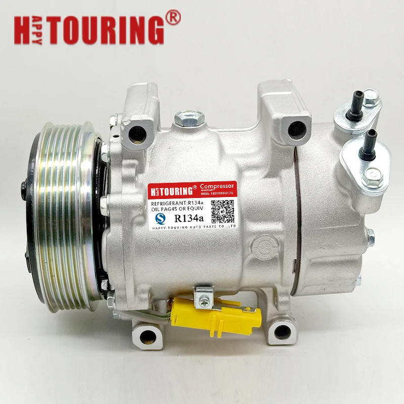 For Peugeot 206 307 Citroen C2 CA3 XSARA AC Compressor 9684480480 9122120 SD6V12 1439 6453KS 6453LF 6453LH 6453LN 6453QE 6453QF