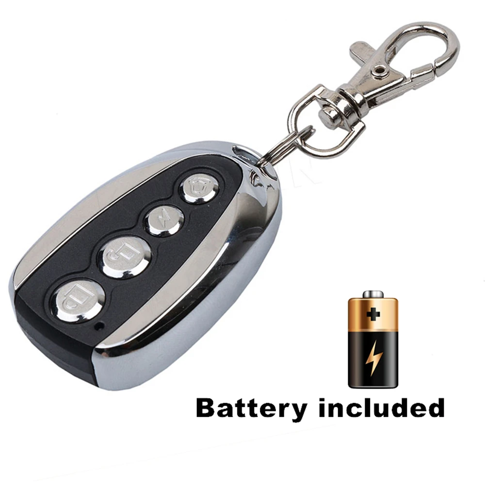 

Remote Control Cloning Gate for Garage Door Car Alarm Products Keychain 433 Mhz with battery