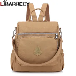 Mode Frauen Rucksack Designer Marke Schule Taschen für Mädchen Nylon Tuch Wasserdichte Rucksack Große Kapazität Casual Bookbag Sac