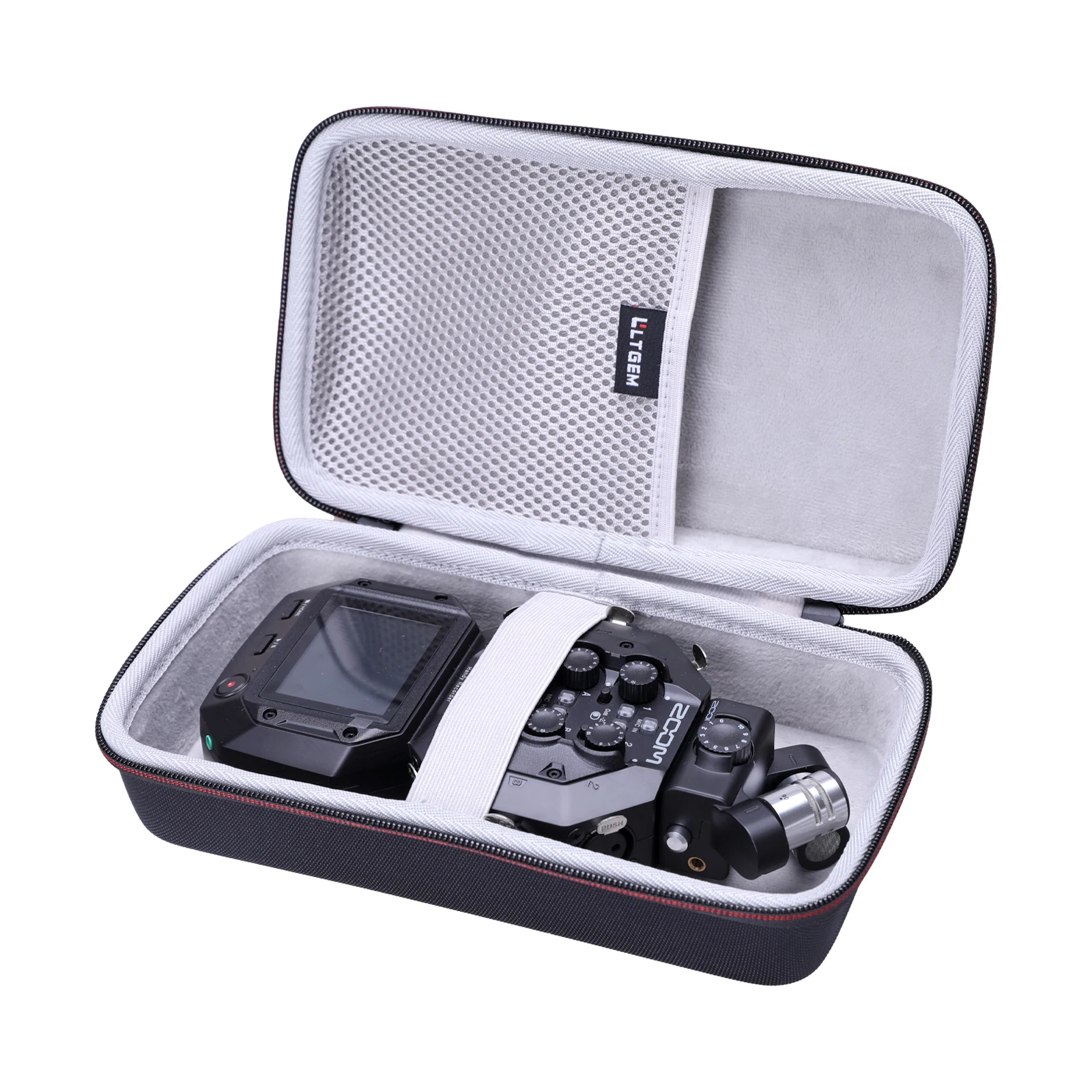 LTGEM EVA Hard Case for Zoom H8 8-Input / 12-Track Portable Handy Recorder For Podcasting, Music, Field Recording + 128GB Memory