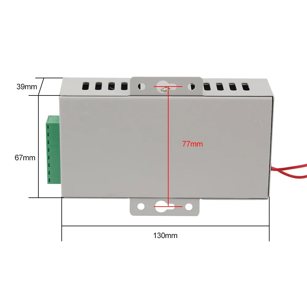 12V 5A K80 Power Supply Switch Access Control System Power AC110-260V/50-60HZ with Time Delay for Electronic Door Lock Security