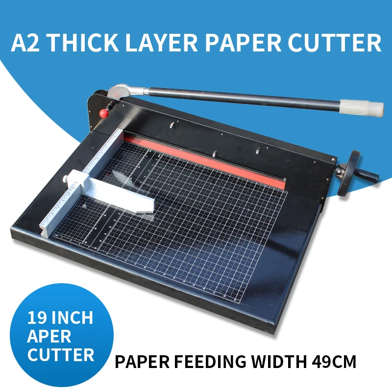 A2 Dikke Laag Papiersnijder 19 Inch Papier Cutter A2 Heavy Duty Paper Cutter Dik Papier Cutter 480Mm Handleiding snijden Foto