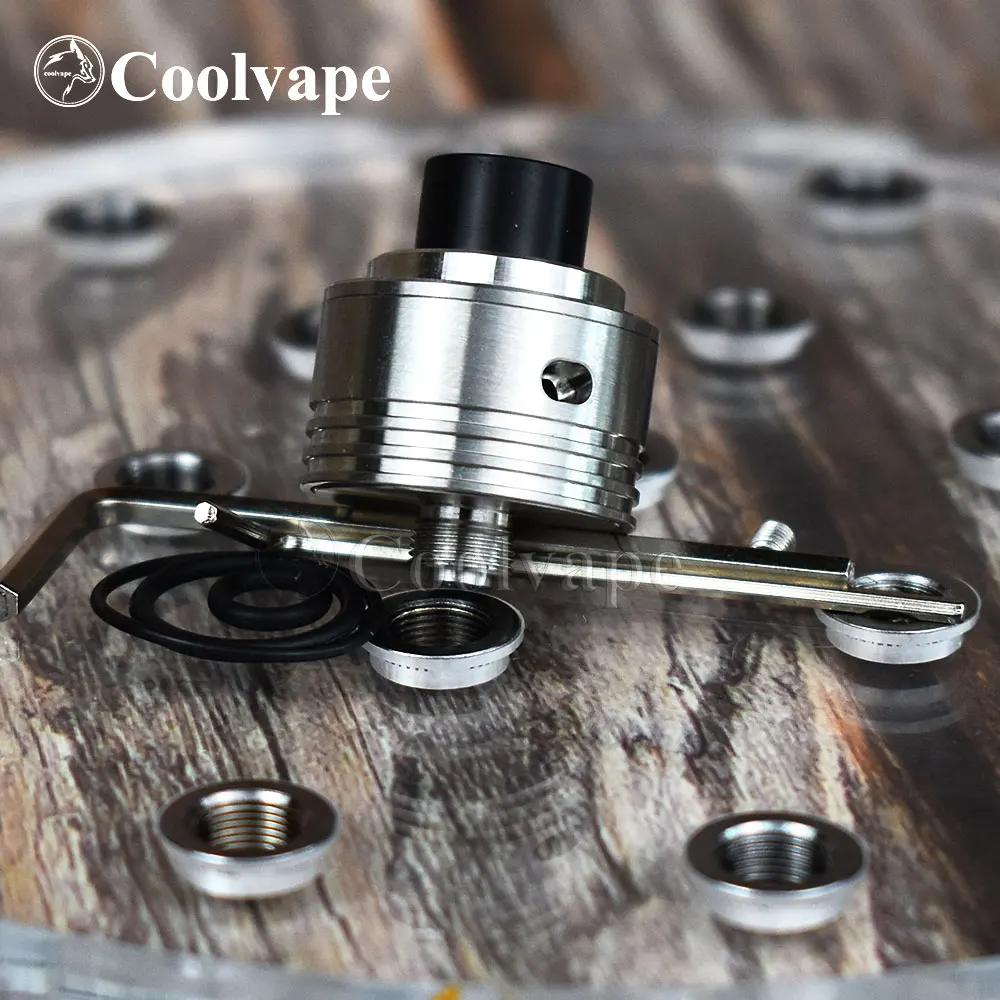 

wolfcoolvape Hellfire Saber rda MTL / DL RDA Rebuildable Dripping Atomizer with BF Pin 316Ss 22mm Hellfire Maverick rda