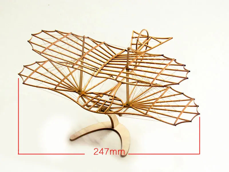 ELERC DIY Craft, Wood Furnishing Building Kits, Christmas Gift Present, Building Toys, Otto Lilienthal GliderFree Shipping