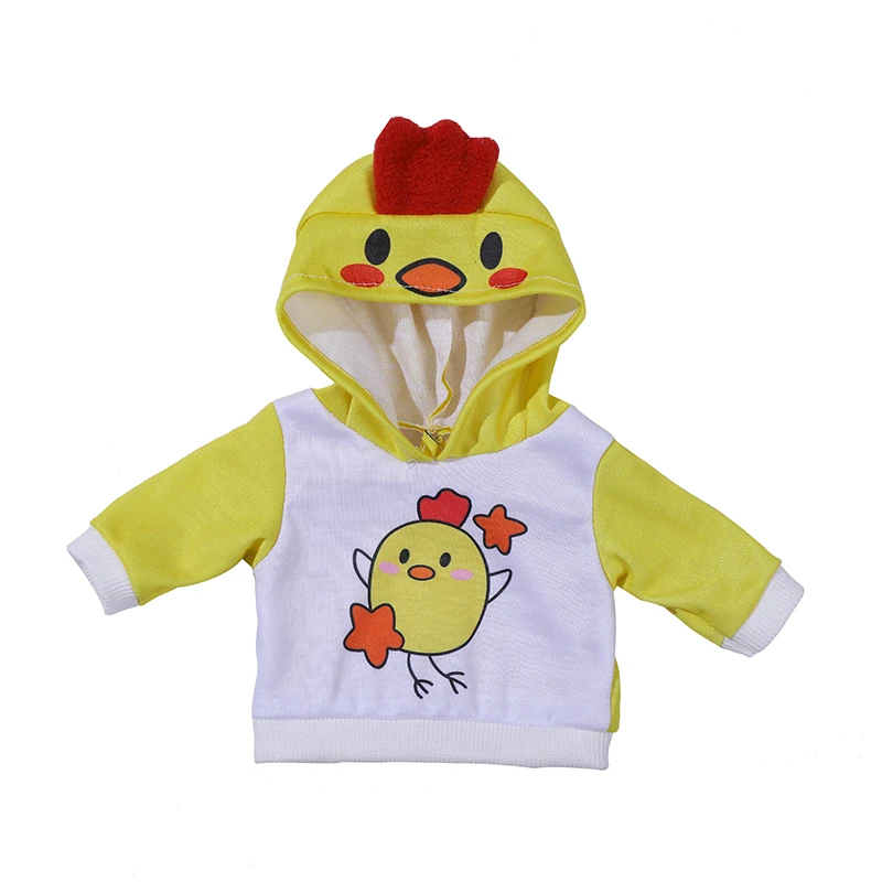 Ropa para muñeca de 43cm, sudaderas con capucha y pantalones de conejo bonito de 18 pulgadas, ropa para bebé recién nacido, traje de animales apto para muñeca Bjd 1/4 American Girl