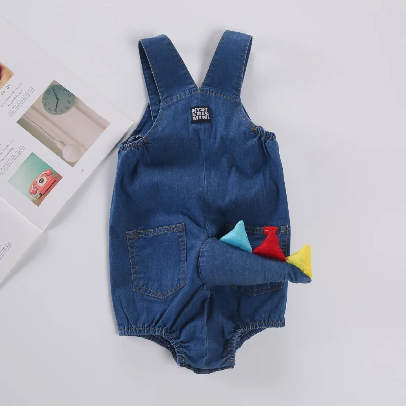 Kids Jeans Pants Children Winter Clothing With Dinosaur Tail Overalls For  Boys And Girls Designer Jumpsuits For Little Child