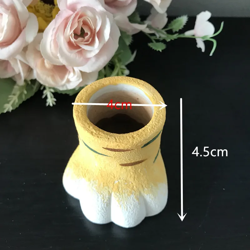 Concrete Flower Pot Silicone Molds, Mini Cement Planter, 3D Animal Vase, Decorating Resin Mould