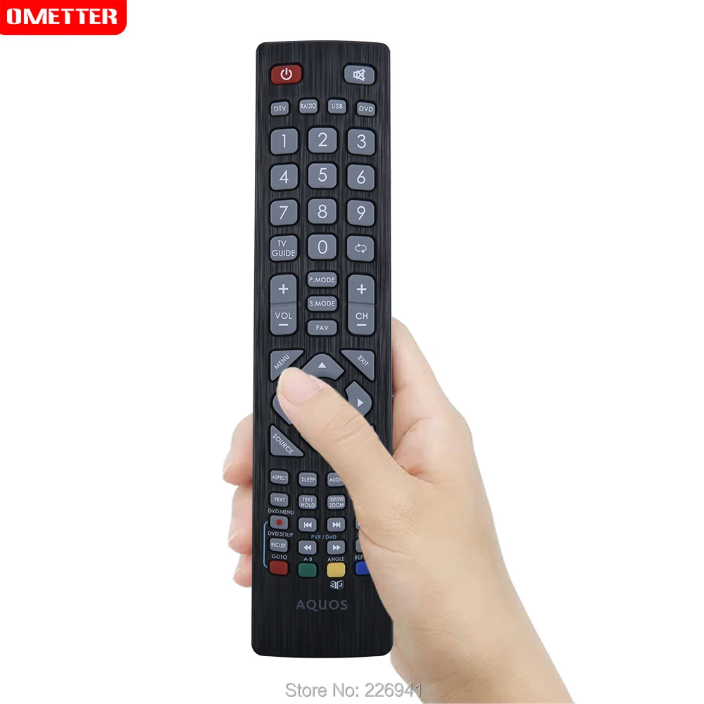 SHW-RMC-0103 Remote Control for Sharp Aquos Smart TV LC-32CFE5200E LC-40CFE5200E LC-43CFE5200E LC-32HG3141K LC-40FG3241K LC-22CF