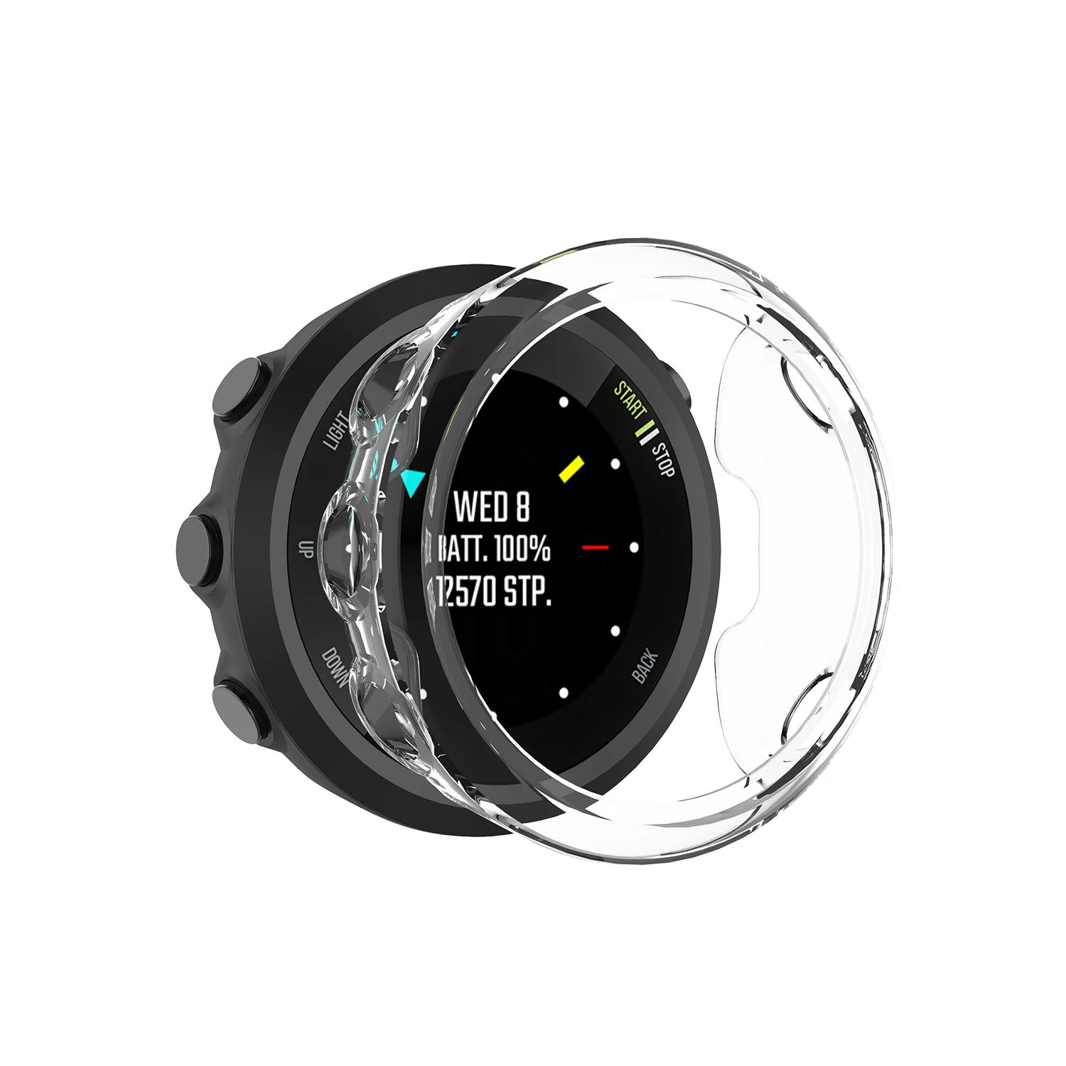 غطاء سيليكون ناعم من hero iand ، لساعة Garmin forerunner 45/45S الذكية ، إطار شاشة مضاد للخدش