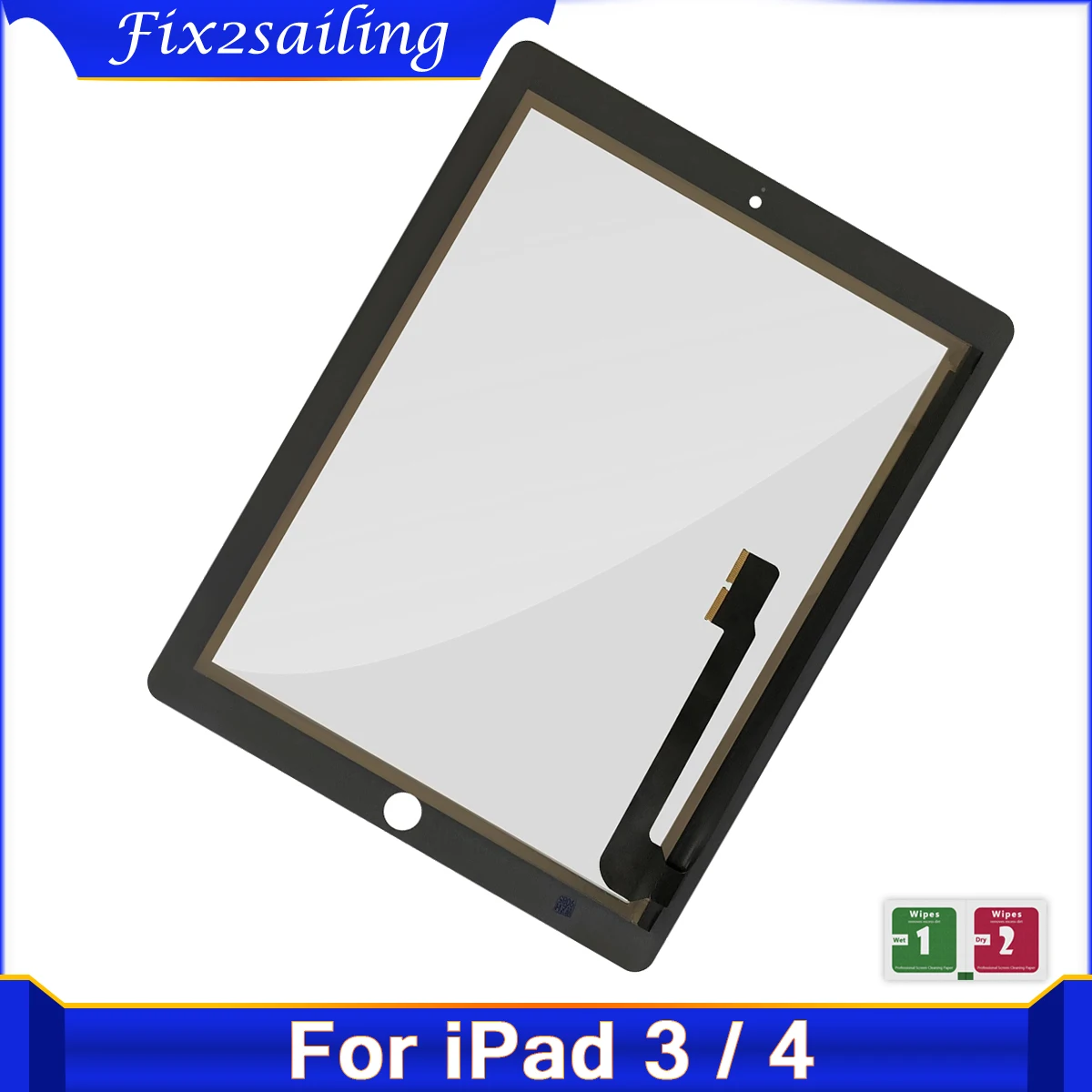 

New Touch Screen Panel For iPad 3 4 iPad3 iPad4 A1416 A1430 A1403 A1458 A1459 A1460 Touch Screen Digitizer Sensor Glass Replace