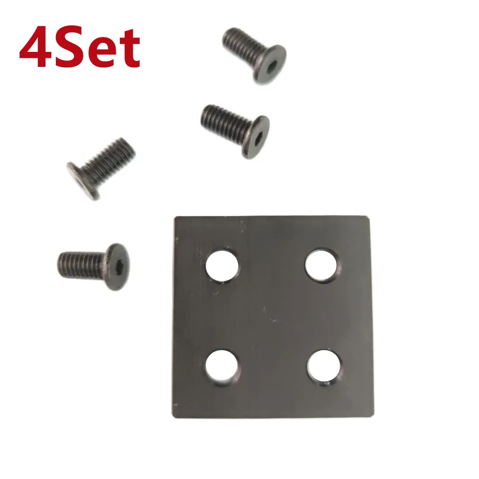 4 Bộ Nhôm 4040 Hồ Sơ Cấp Ốp Nắp Đĩa Với 4 Lỗ 4040 EU Nhôm Hồ Sơ Phụ Kiện Với 4 ốc Vít