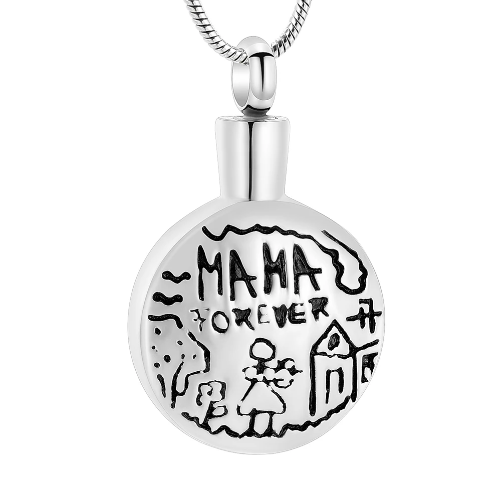 

Cremation Jewelry Urn Necklaces for Ashes Mama Forever Memorial Pendant for Loved Ones Keepsake Necklace Gift